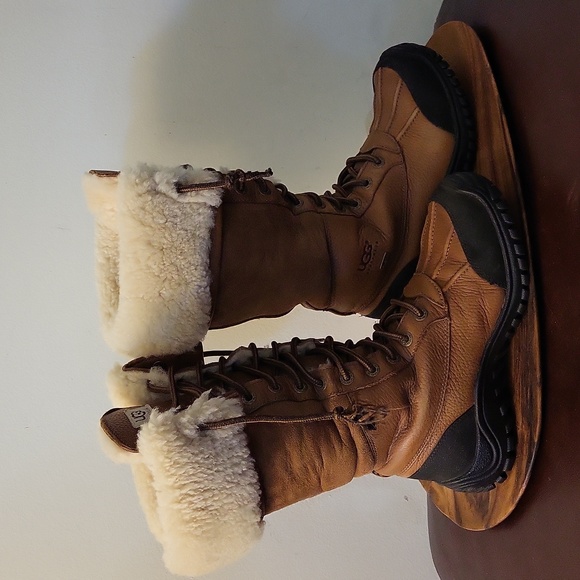 UGG Shoes - UGG Adirondack Tall Waterproof Leather & Suede Sheepskin Lined Winter Boots